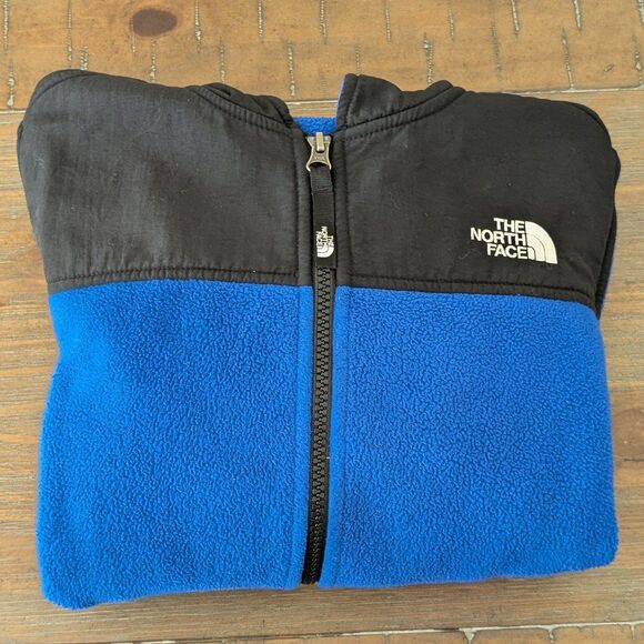 The North Face Youth Size M 10/12 Glacier Black Full Zip Fleece Jacket - Picture 1 of 11